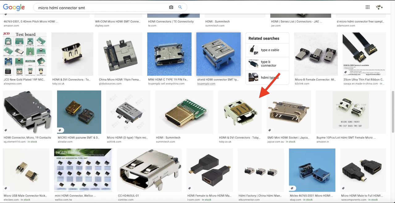 micro HDMI connector search